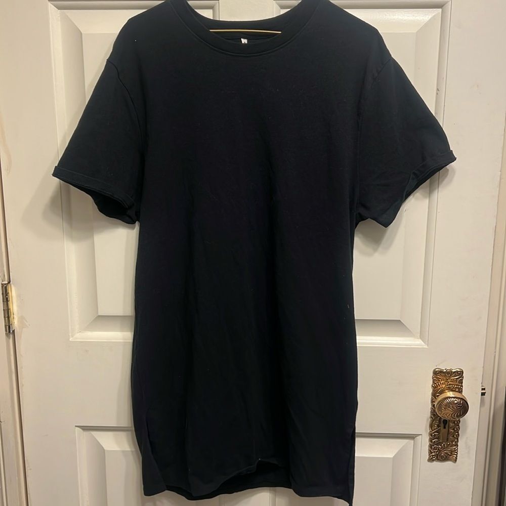 Essentials black t-shirt dress. Womens size Medium
